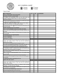 Key Control Audit Form - Georgia (United States)
