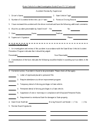Form FS-1 Motor Vehicle Accident Investigation Guide - Maryland, Page 2