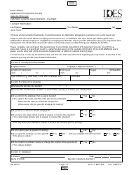 Document preview: Form ADJ002FC Voluntary Leaving Questionnaire - Claimant - Illinois