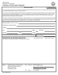 Document preview: Freedom of Information Act Request Form - Illinois