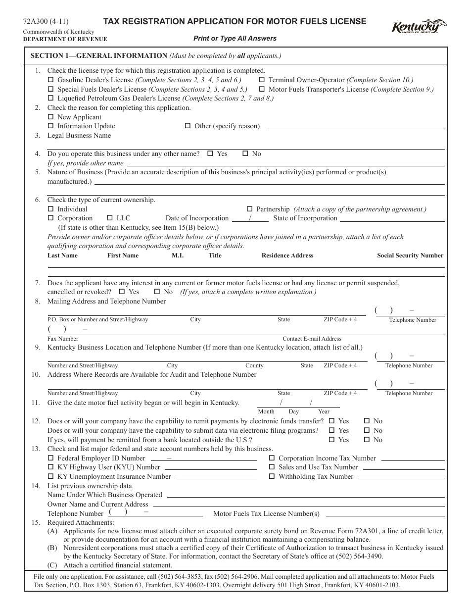 Form 72A300 - Fill Out, Sign Online and Download Printable PDF ...