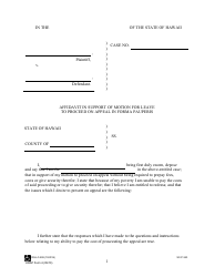 Document preview: HRAP Form 4 Affidavit in Support of Motion for Leave to Proceed on Appeal in Forma Pauperis - Hawaii