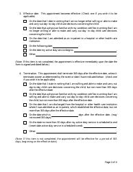 Form CFS444-2 Appointment of Short-Term Guardian - Illinois, Page 2