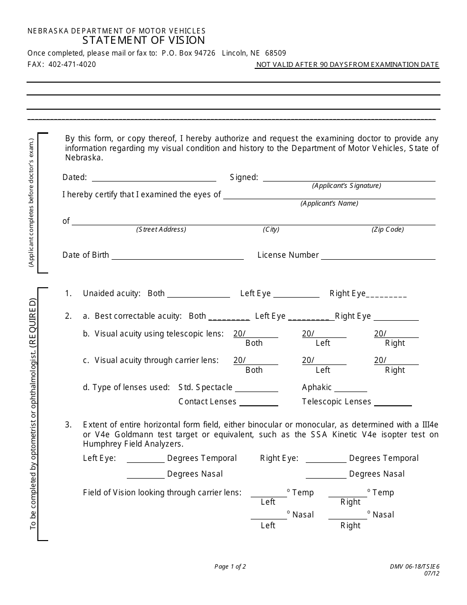 Form DMV06-18 - Fill Out, Sign Online and Download Printable PDF ...