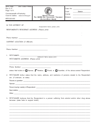 Document preview: Form AOC-700A Verified Petition for 60/360 Day Involuntary Treatment (Alcohol/Drug Abuse) - Kentucky
