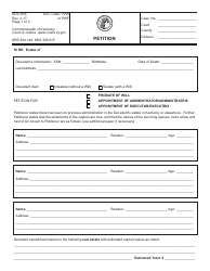 Document preview: Form AOC-805 Petition - Kentucky