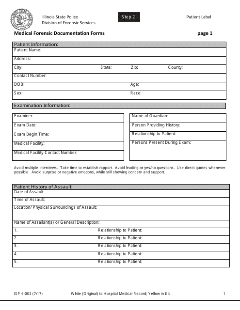 Form ISP6-002  Printable Pdf