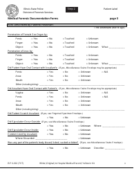 Form ISP6-002 Medical Forensic Documentation Forms - Illinois, Page 3