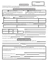 Form MC11 Subpoena, Order to Appear and/or Produce - Michigan, Page 2