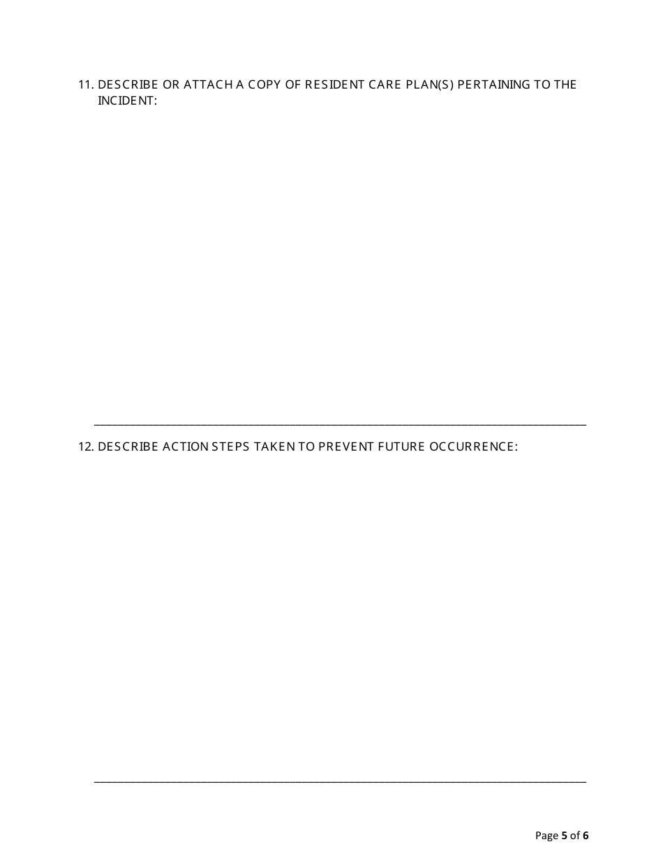 Self Report Form - Nevada, Page 5