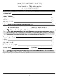 Form IL505-0418 Application for a Change in Control or a Change in the Form of Ownership of an Illinois Pawnshop - Illinois, Page 5