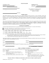 Form FM-043 Financial Statement - Maine