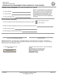 Form IL482-0654 Integrated Pest Management Form (Licensed Day Care Centers) - Illinois, Page 3