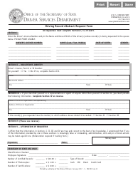Document preview: Form DSD DC164.11 Driving Record Abstract Request Form - Illinois