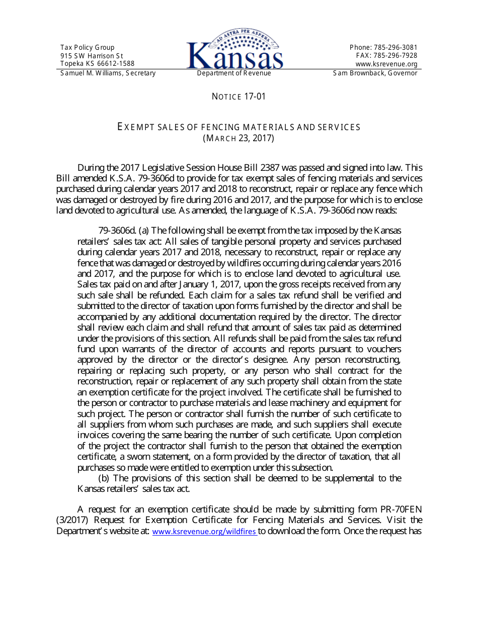 Form ST-3 Kansas Application for Sales Tax Refund of Fencing Materials and / or Services - Kansas, Page 2