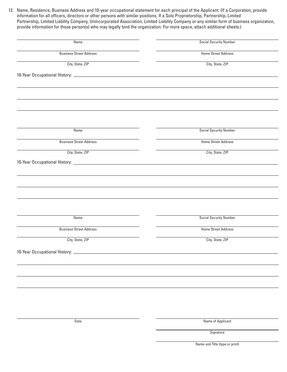 IL LB Form 15-10 Application for Registration as a Loan Broker - Illinois, Page 3