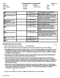 Consentimiento De Evaluacion - Idaho (Spanish), Page 2