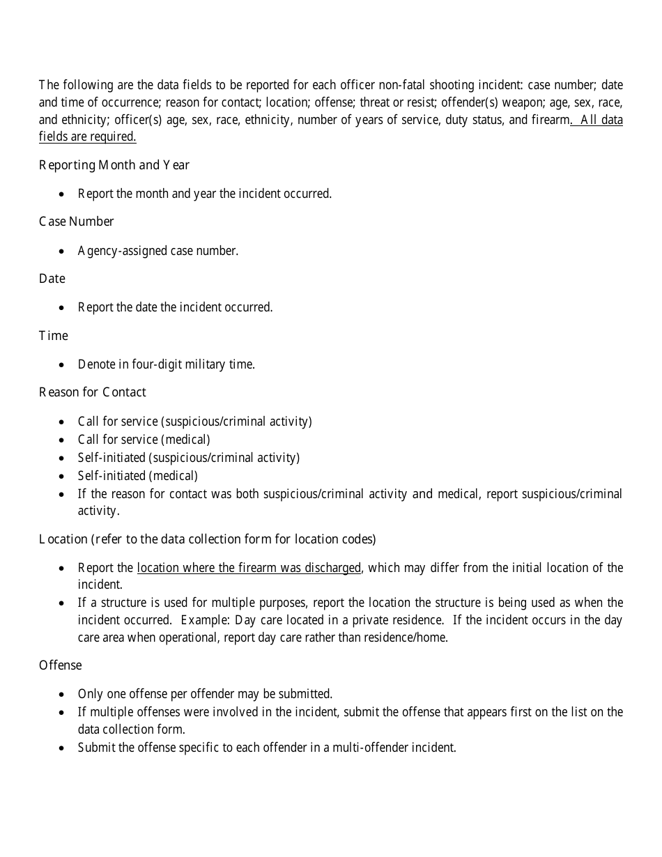 Form ISP9-089 Officer Non-fatal Shooting Incident Form - Illinois Uniform Crime Reporting Program - Illinois, Page 3