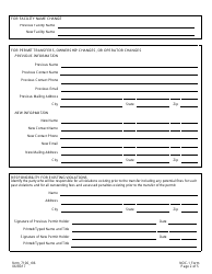 Form NOC-1 Notification of Change Form for Company Name Changes, Facility Name Changes, Permit Transfers, Ownership Changes, and/or Operator Changes (For All Media) - Louisiana, Page 2