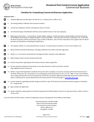 PCO Form 1984-5 (IL482-0156) Structural Pest Control License Application - Commercial Business - Illinois, Page 3