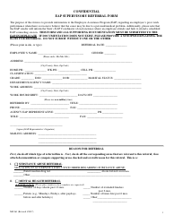 Form MS561 &quot;Confidential Eap Supervisory Referral Form&quot; - Maryland
