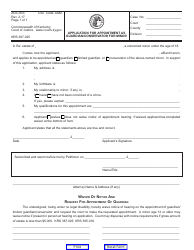 Document preview: Form AOC-853 Application for Appointment as Guardian/Conservator for Minor - Kentucky