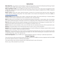 Form 521MH Manufactured Housing Transfer Statement - Nebraska, Page 2