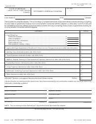 Form PCA347 Petitioner&#039;s Verified Accounting - Michigan