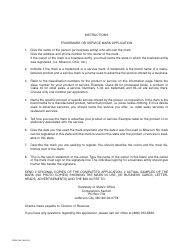 Form TMSM16A Trademark and Service Mark Application - Missouri, Page 2