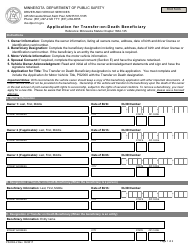 Form PS2004-2 Application for Transfer-On-Death Beneficiary - Minnesota