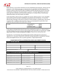 Form 3927 &quot;Certificate of Adoption&quot; - Georgia (United States)