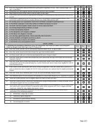 CACFP Preoperational Visit Form for Sponsored Facilities - Georgia (United States), Page 2