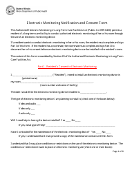 Document preview: Electronic Monitoring Notification and Consent Form - Illinois