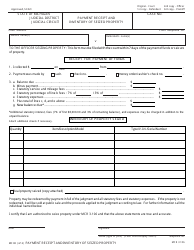 Document preview: Form MC82 Payment Receipt and Inventory of Seized Property - Michigan