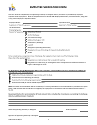 Document preview: Form CFN552-0772 Employee Separation Form - Iowa