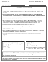 Form CSCL/CD-503 Articles of Incorporation for Use by Ecclesiastical Corporations - Michigan, Page 3
