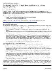DNR Form 542-0338 (EZ MOD) Minor Modification to Existing Operating Permit - Iowa, Page 3