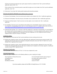 DNR Form 542-0338 (EZ MOD) Minor Modification to Existing Operating Permit - Iowa, Page 5