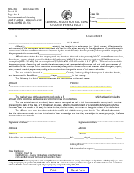 Document preview: Form AOC-360 Sworn Schedule for Bail Bond Secured by Real Estate - Kentucky