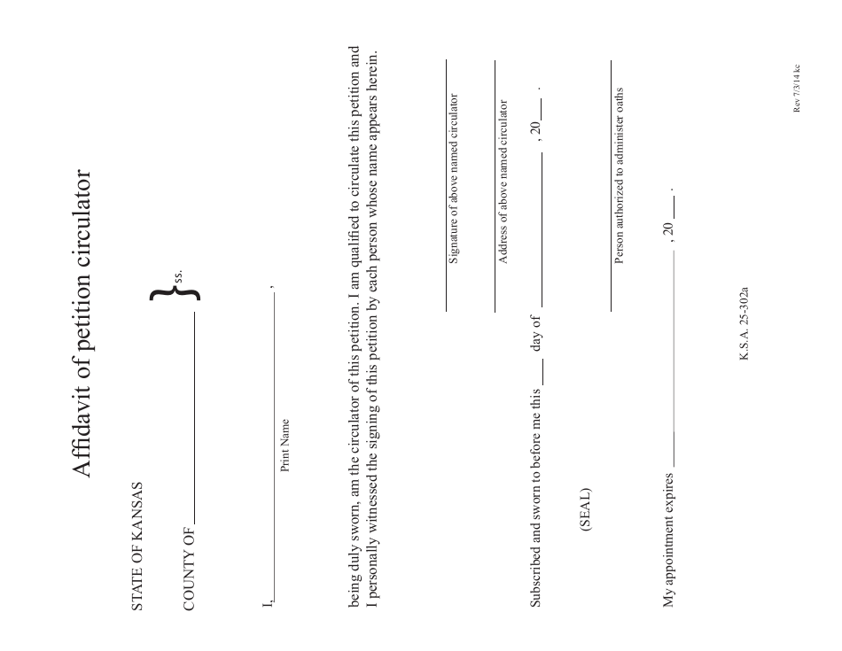 Form OP Petition to Establish Official Party Recognition - Kansas, Page 2