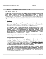 Written Procurement Procedures Checklist for the Child and Adult Care Food Program (CACFP) and/or Summer Food Service Program (Sfsp) - Georgia (United States), Page 5