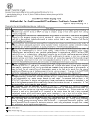 Food Service Inspection Inquiry Form - Georgia (United States), Page 2
