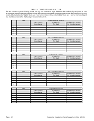 Adult Center Review Form (Administrative and Center Sponsor Use Only) - Child and Adult Care Food Program - Georgia (United States), Page 4