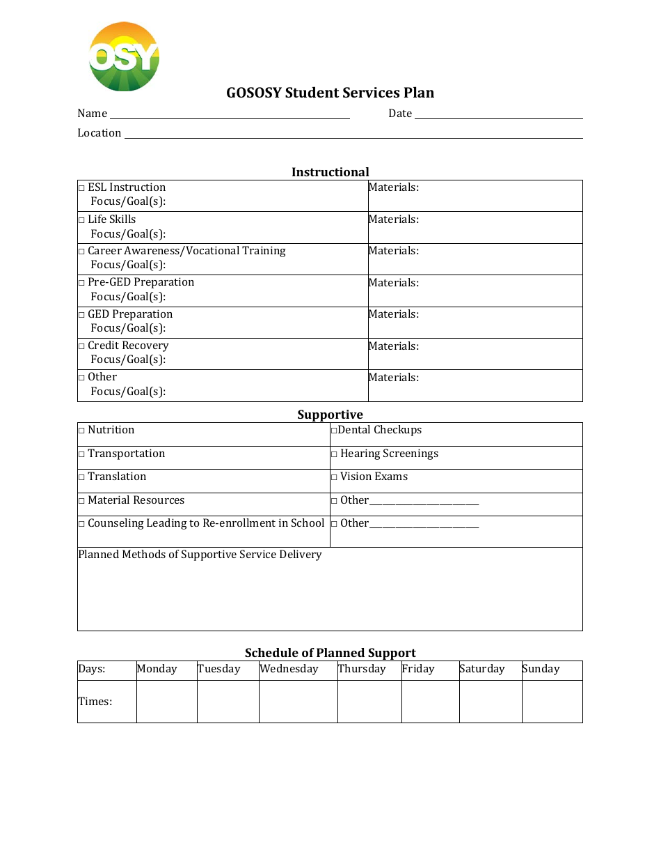 Graduation and Outcomes for Success for out-Of-School Youth (Gososy) Osy Student Profile - Georgia (United States), Page 2