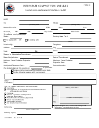 Document preview: ICJ Form IV Parole or Probation Investigation Request