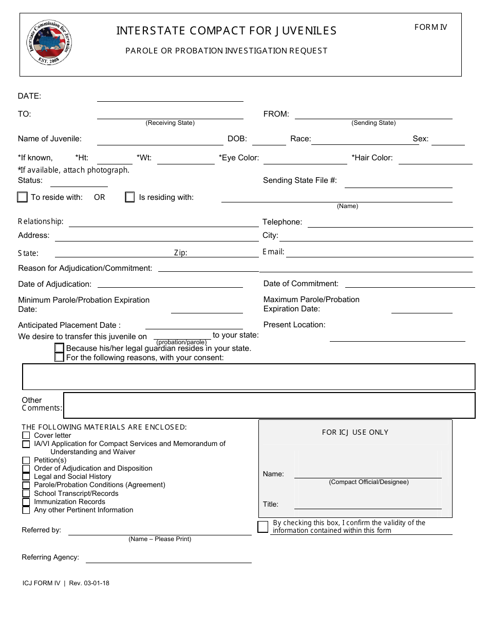 Icj Form Iv Fill Out Sign Online And Download Fillable Pdf Templateroller 