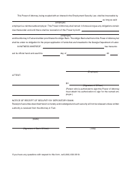 Form DOL-14 Reimbursable Employer's Power of Attorney - Georgia (United States), Page 2