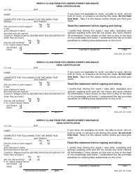 Document preview: Form DOL-421 Weekly Claim Form for Unemployment Insurance Desk Certification - Georgia (United States)