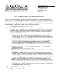 Document preview: Instructions for Scrap Tire Beneficial Reuse Project Application Form - Georgia (United States)