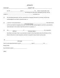 Tire Carrier Bond Form - Georgia (United States), Page 2